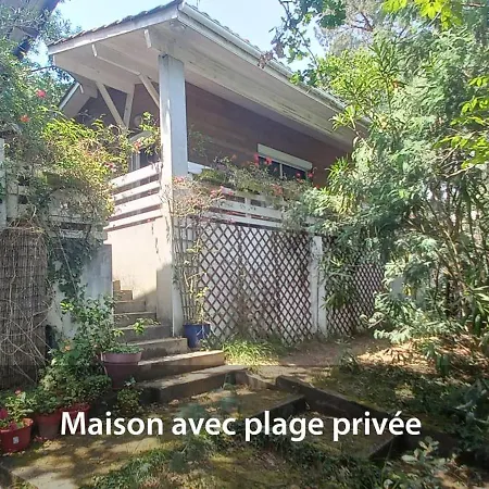Maison Du Lac Avec Plage Privee Biscarrosse Exterior photo